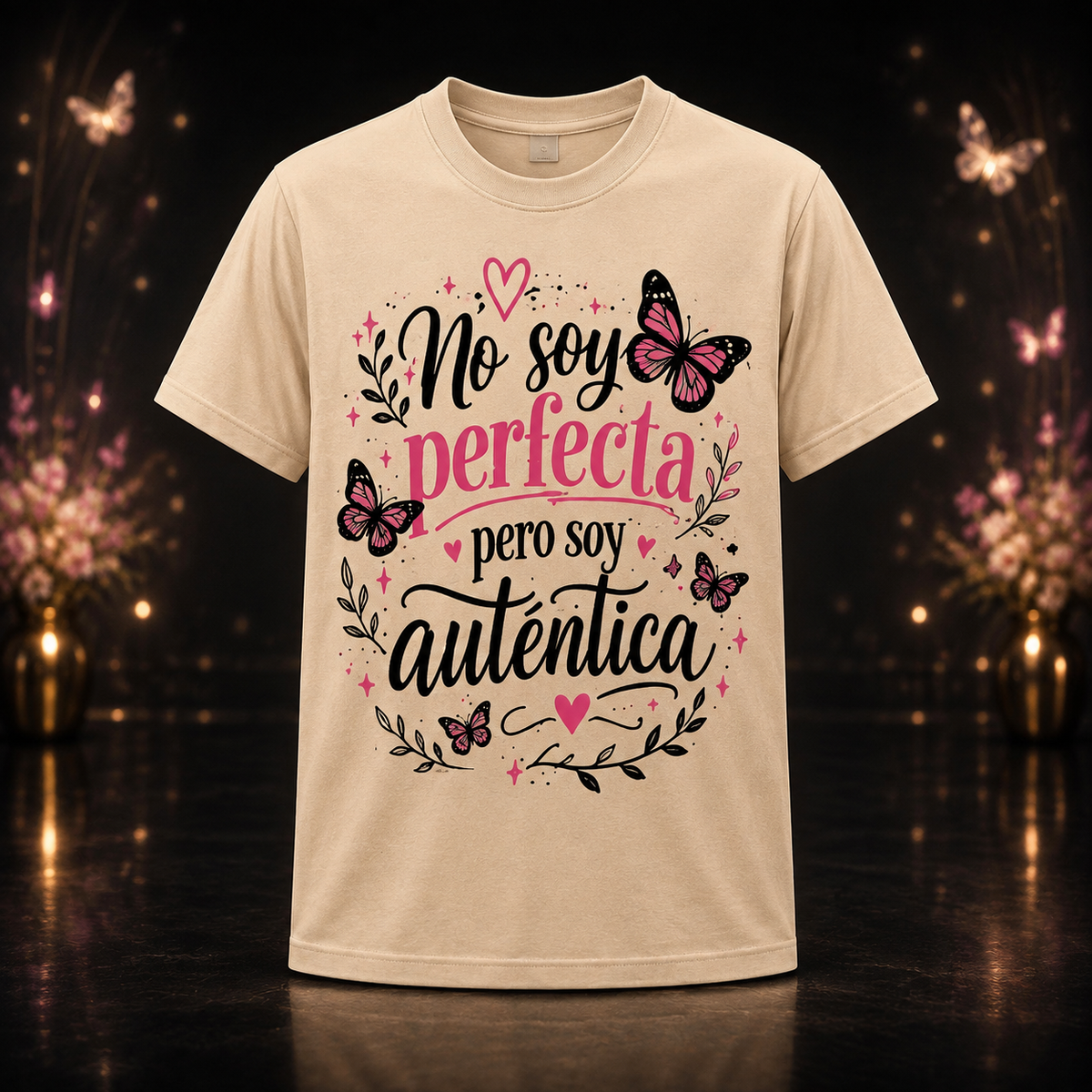 NO SOY PERFECTA PERO SOY AUTENTICA | BUTTERFLY JF WEAR T-Shirt