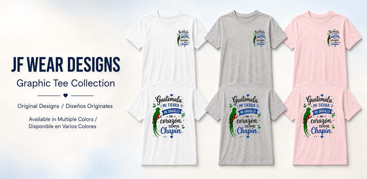 PLAYERA GUATEMALA MI ORGULLOCHAPIN -JF WEAR PLAYERA IMPRESA- PRINTED T- SHIRT