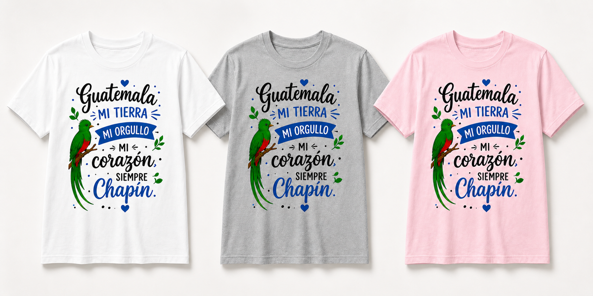 PLAYERA GUATEMALA MI ORGULLOCHAPIN -JF WEAR PLAYERA IMPRESA- PRINTED T- SHIRT