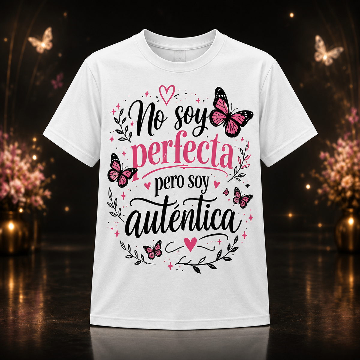 NO SOY PERFECTA PERO SOY AUTENTICA | BUTTERFLY JF WEAR T-Shirt
