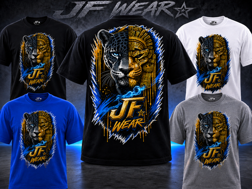 JF WEAR JAGUAR AZTEC T-SHIRT DESIGN