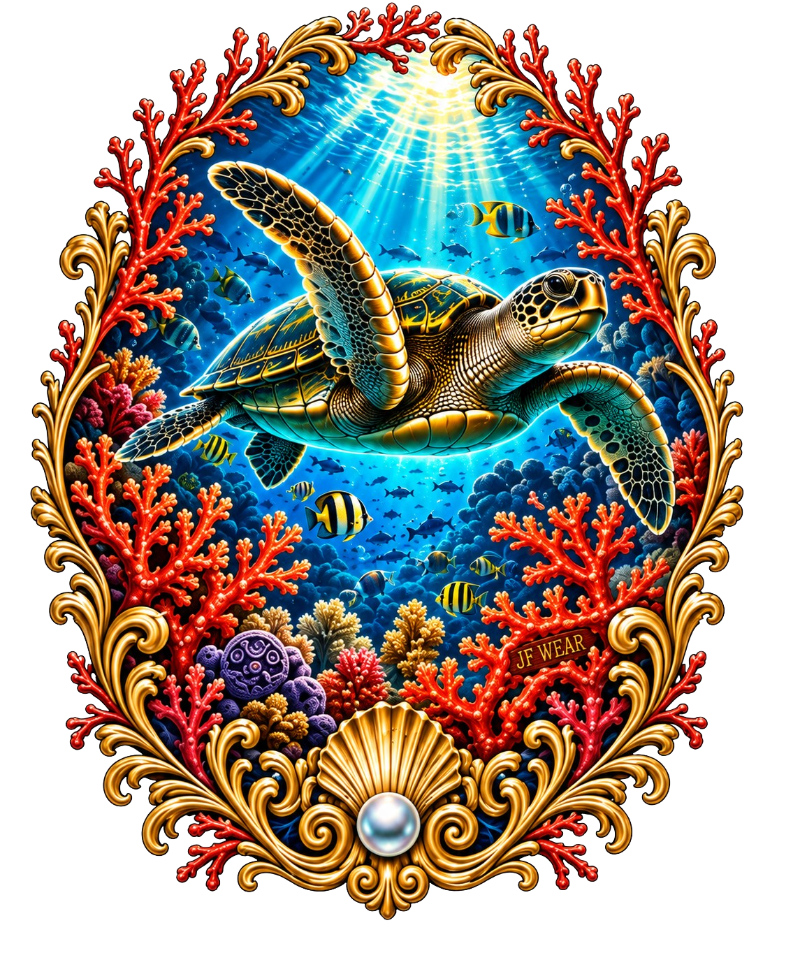 JFW SINGLE TURTLE DIGITAL PNG DESIGN