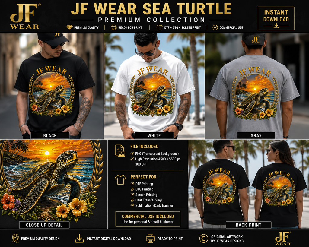 Jf wear turtle collection premium png