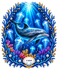 JF WEAR UNDERSEA DOLPHIN DIGITAL PNG DESIGN