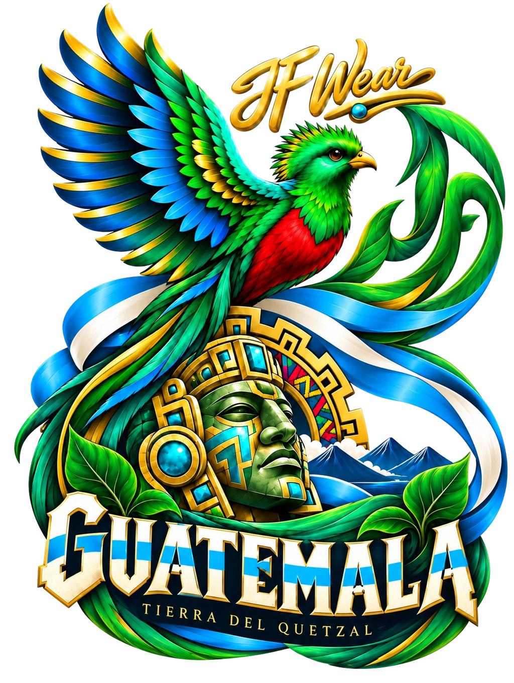 JF Wear Tierra Del Quetzal Digital PNG Design