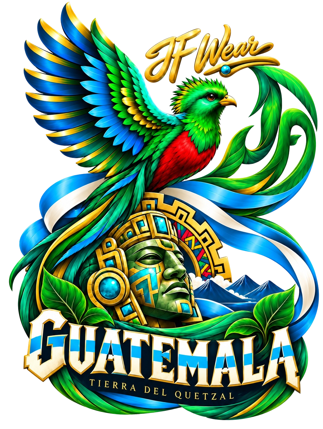JF Wear Tierra Del Quetzal Digital PNG Design