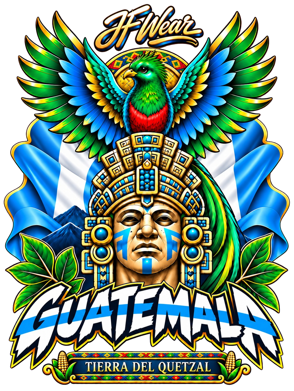 JF Wear Tierra Del Quetzal Digital PNG Design