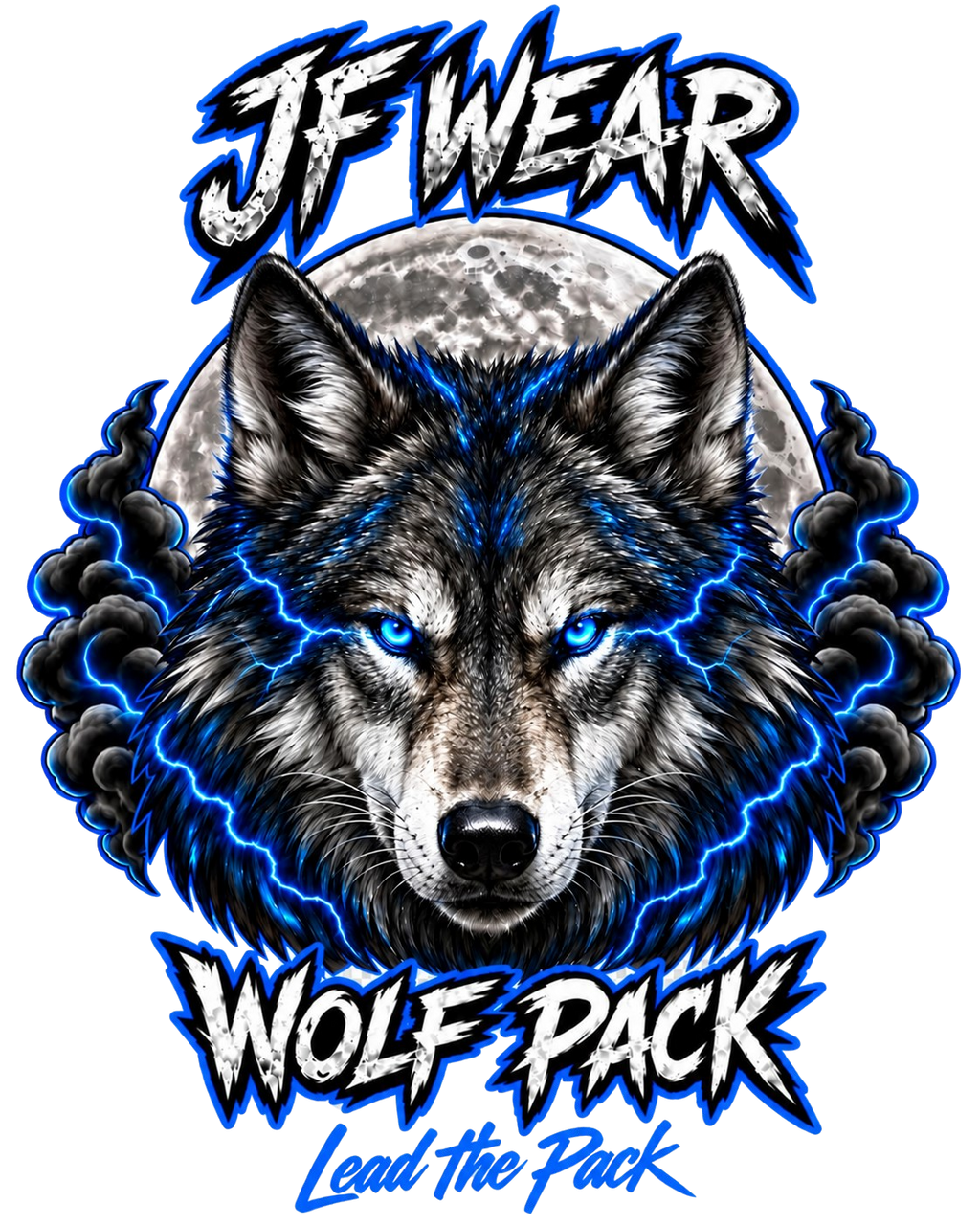 JF Wear Wolf Pack Digital PNG Design