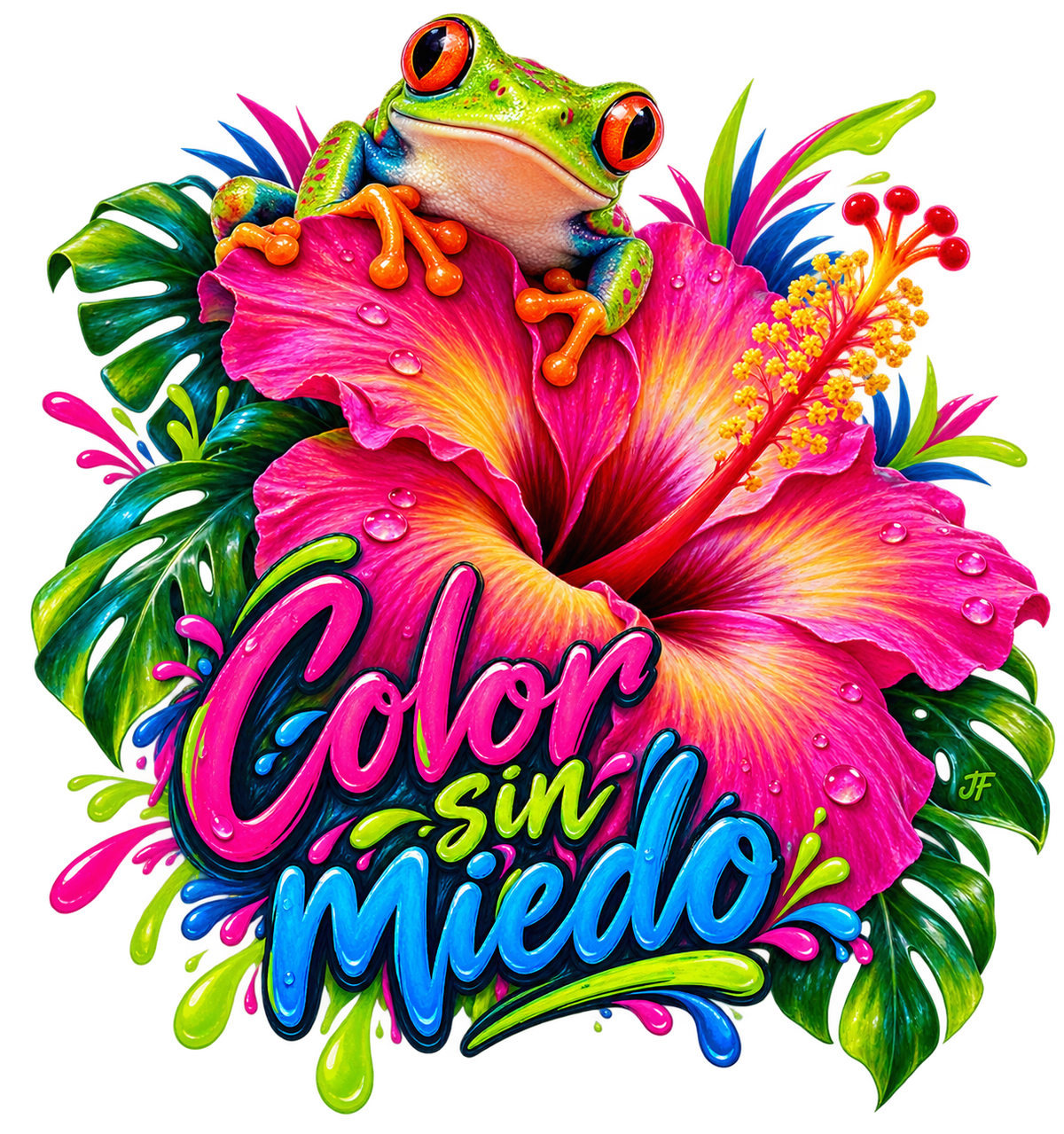 JWD Color Sin Miedo Digital PNG Design